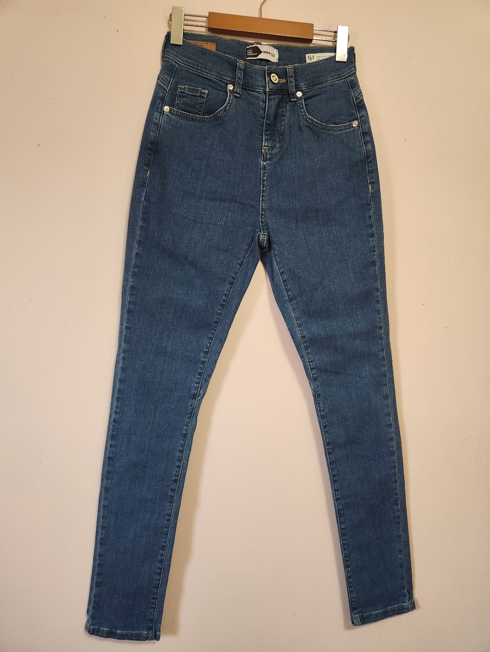 Slo Denim The High Skinny Dani Sustainable Jeans Medium Wash 26 27 Like New EUC!